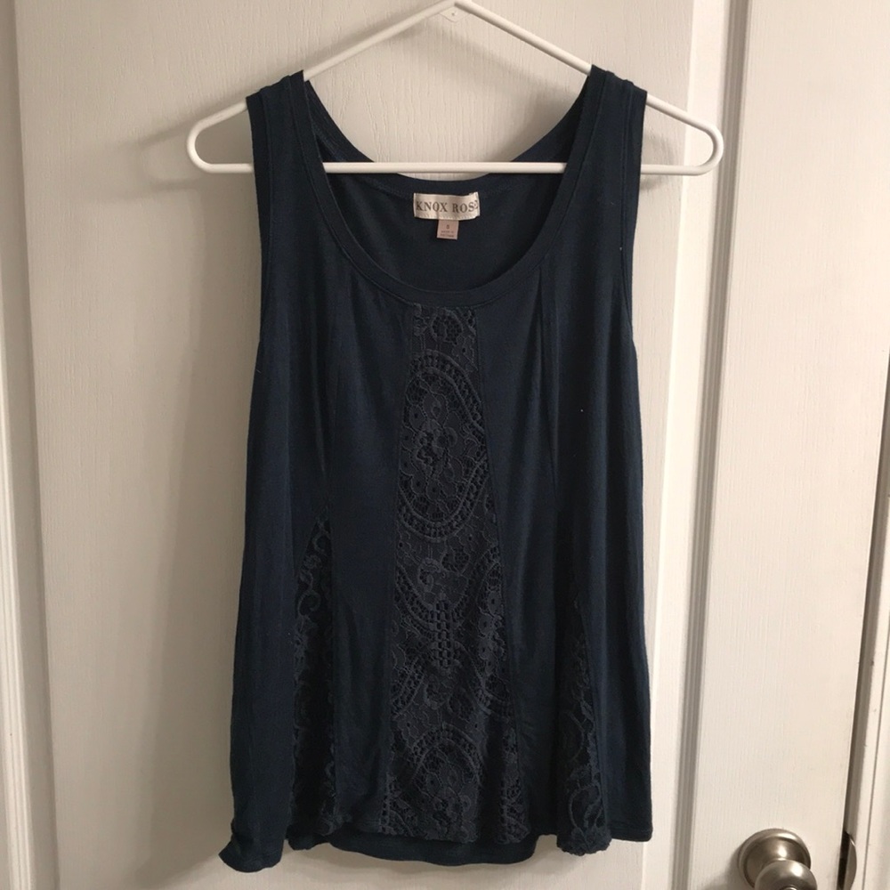 Lacey navy blue float tank top